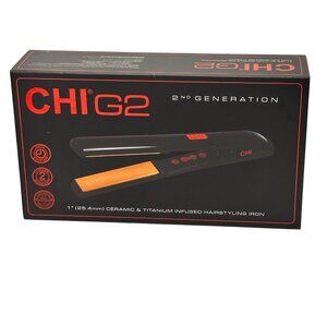 NEW CHI PRO G2 Digital Titanium Infused Ceramic 1" Straightening Hair Flat Iron